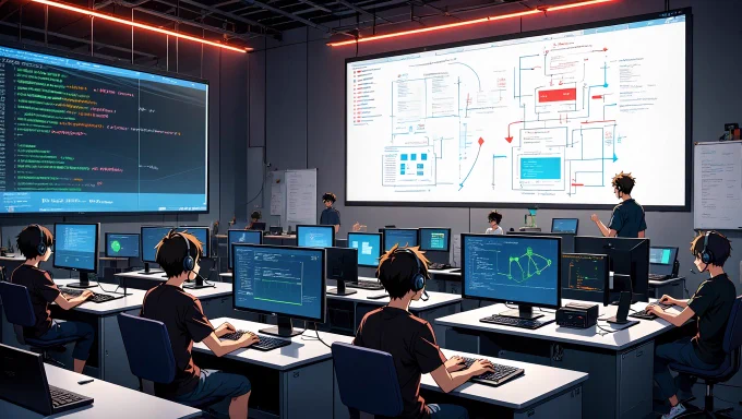 An exciting and lively development lab where real-time interactivity is being crafted using Node.js and WebSockets.