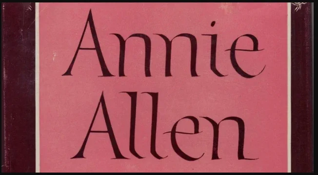 Book cover of "Annie Allen" with title text centered on a pink background.