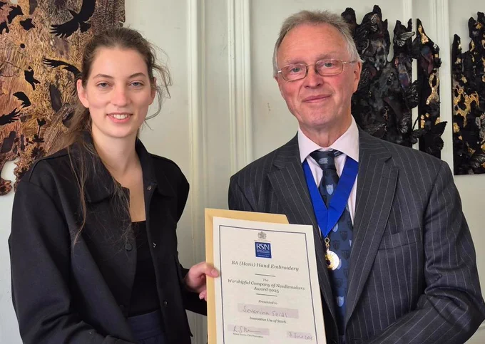Past Master John Mill with Severena Seidl