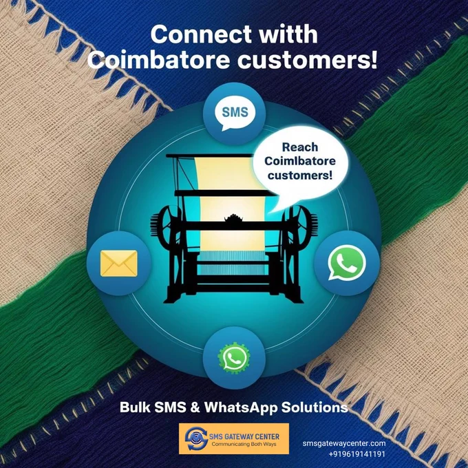 Boost your business in Coimbatore with SMS Gateway Center!