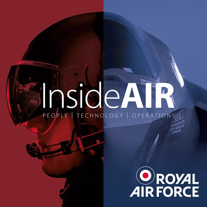 InsideAIR logo, a serviceperson wearing a helmet and facing left (sidewards view), the left half of the image is tinted red, the right half is tinted blue, with 'InsideAIR' written in the centre of the image.