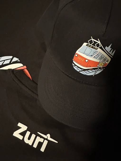 Zuri-branded hat and T-shirt. 