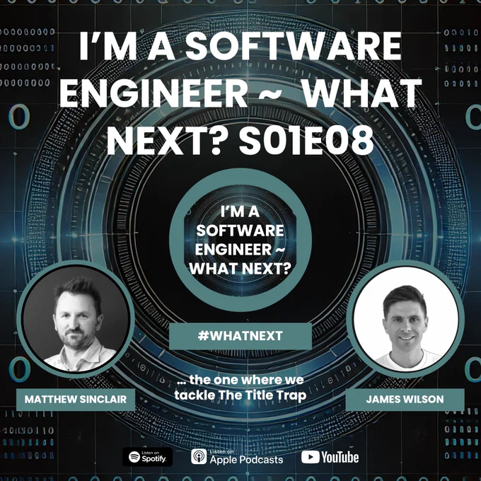 In our third #summershorts post for the #whatnext podcast, James and I chat about The Title Trap: rethinking titles and career progression in tech.
