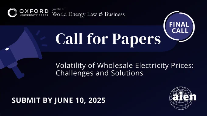 Submit your research on volatile electricity prices by June 10, 2025.
