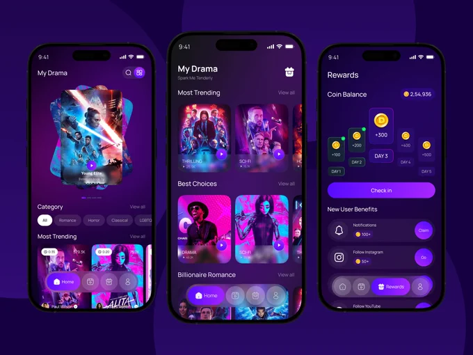 Just wrapped up a sleek new Movie Streaming App UI design!
Stream anywhere, anytime with a clean and immersive experience.
