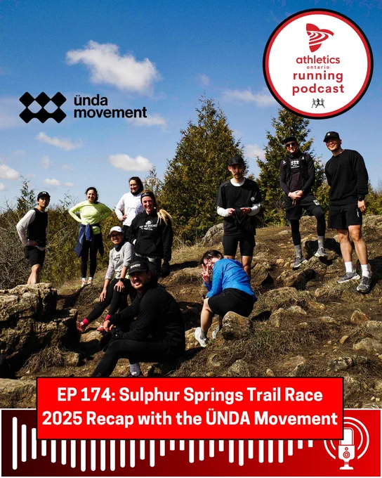 Ready for an epic dose of inspiration & grit! This week on the Athletics Ontario Running Podcast, they're diving deep into the  Sulphur Springs Trail Race & the incredible journey of the ÜNDA Movement team as they tackled the 100-Mile Relay!  Listen here: https://athleticsontario.ca/road-trail-running/athletics-ontario-running-podcast/