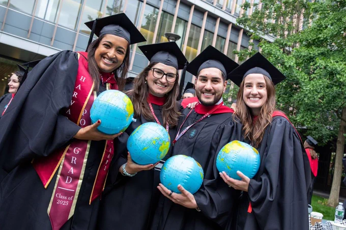 Graduates posing for a photo.