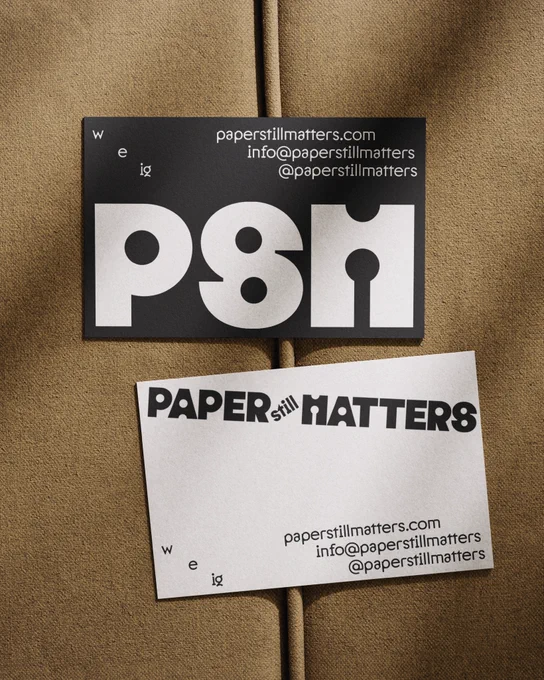 Paper Still Matters Brand Identity by TYPE01 Studio