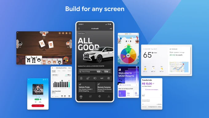 In-app images across different screen sizes