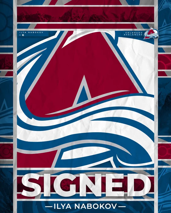 We have signed goaltender Ilya Nabokov to a two-year, entry-level contract through the 2026-27 season.