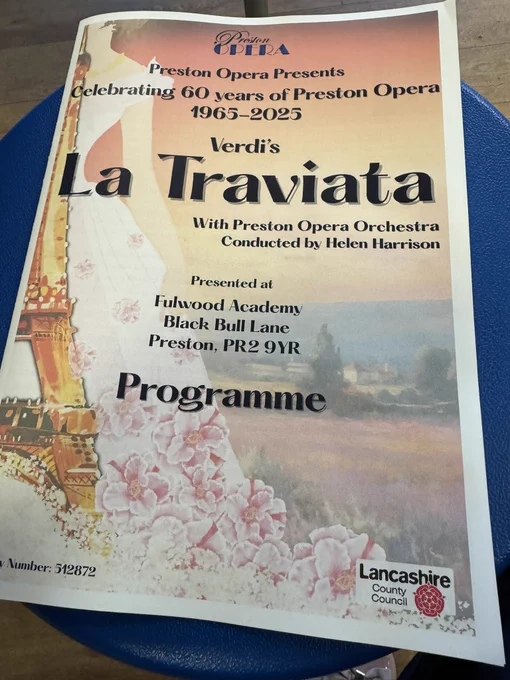 Programme titled ‘La Traviata’