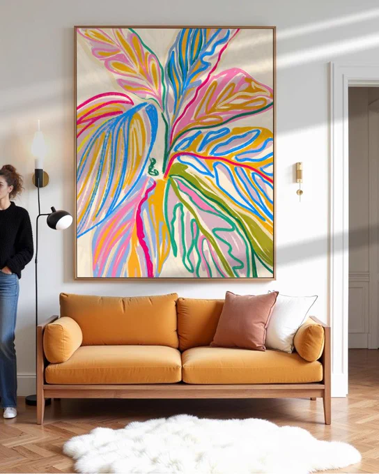 🌿 Rhythms of Bloom 🌿
A celebration of nature’s movement—unfiltered, alive, and deeply connected. Every line in this piece echoes the quiet chaos of growth, the colorful resilience of being rooted yet ever-evolving.

For those who crave boldness, for those who find poetry in leaves, for those who see color as emotion—this one’s for you. 💫

See details and shop botanical art & canvas prints here: https://83oranges.com/shop/rhythms-of-bloom-the-crayon-jungle-art-print/

[83 Oranges by Uma Gokhale]

#Quickie #Quicksketches #Drawing #Crayonart #Sketching #ArtPrint #ModernBotanical #ColorfulArt #NatureInspired #83Oranges #WallArt #InteriorInspo #CreativeLiving #AbstractBotanical #HomeDecor #CanvasArt