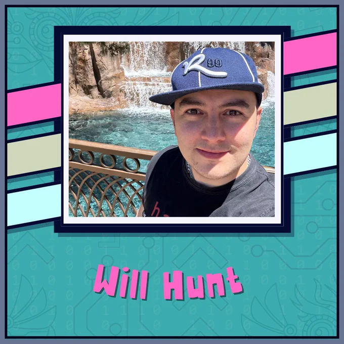 Speaker card with photo of Will Hunt