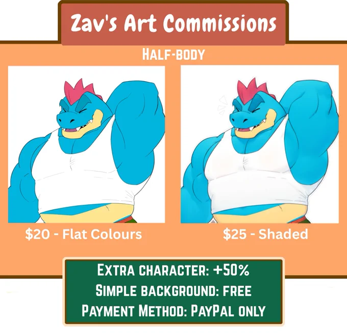 Took me a bit, but here’s an updated commission sheet for y’all