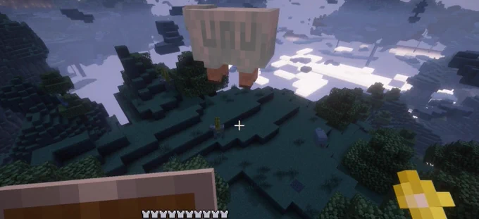 Flying sheep playing Minecraft the Aether mod