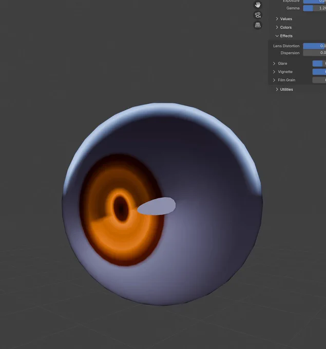 Final result of new eye shader