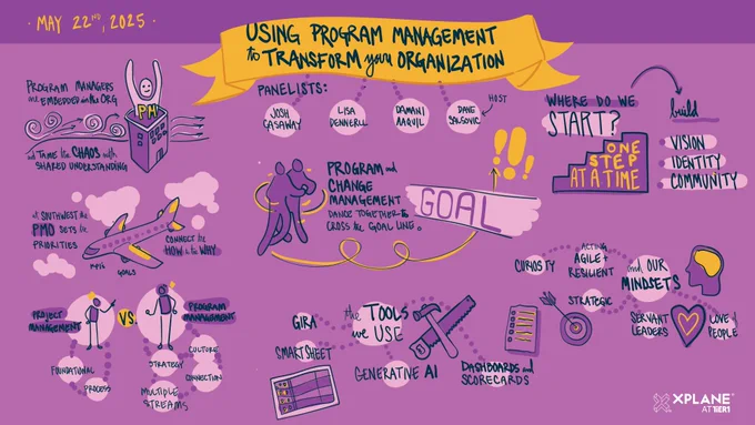 Graphic capture of our Program Management webinar