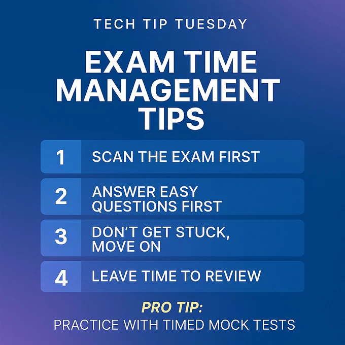 Exam Time Management Tips