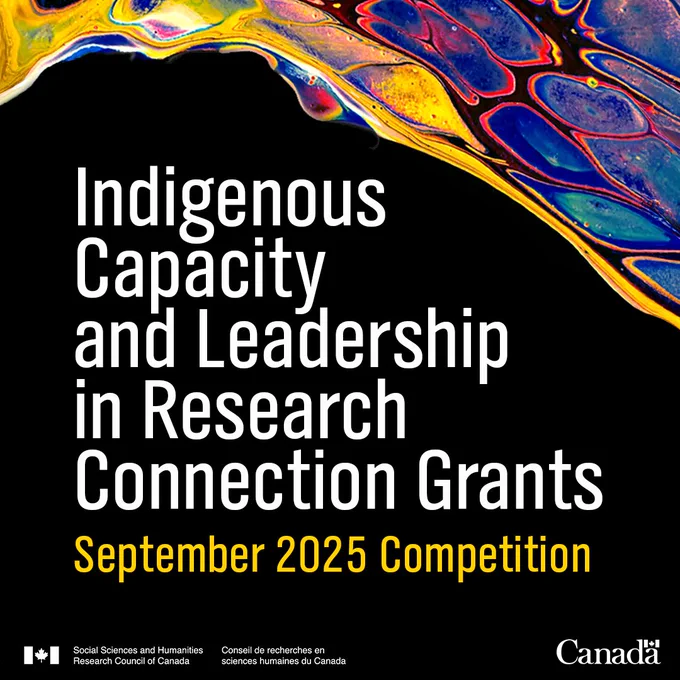 Indigenous Capacity and Leadership in Research Connection Grants. 
September 2025 competition. 