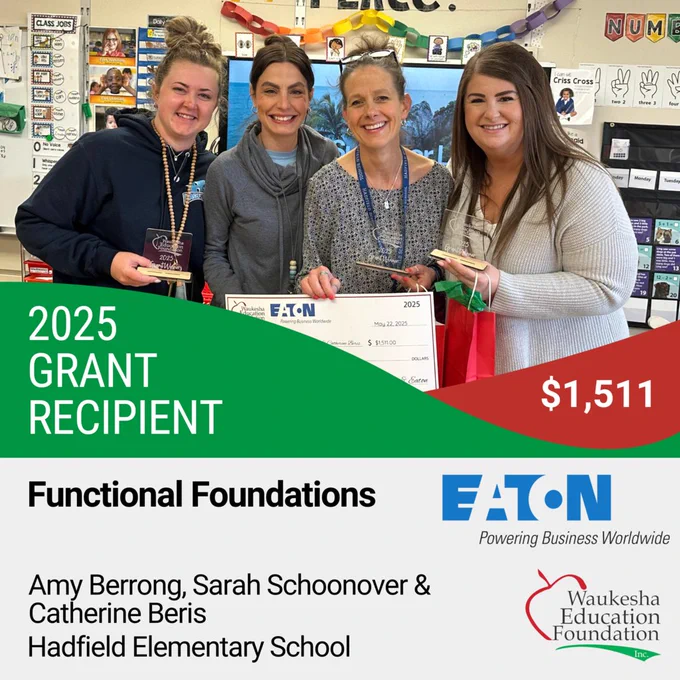 Congrats 2025 WEF Grant Winner Hadfield, and Classroom Connect EATON