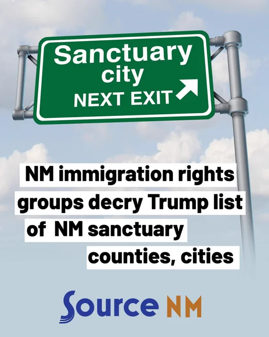 News clip of Source NM article on the Dept. of Homeland Security issuing warnings to sanctuary cities and counties