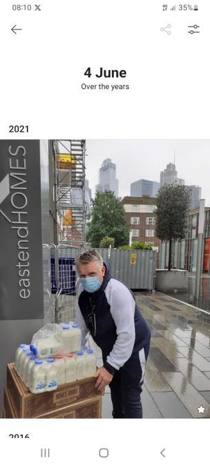 Delivery of milk during Covid