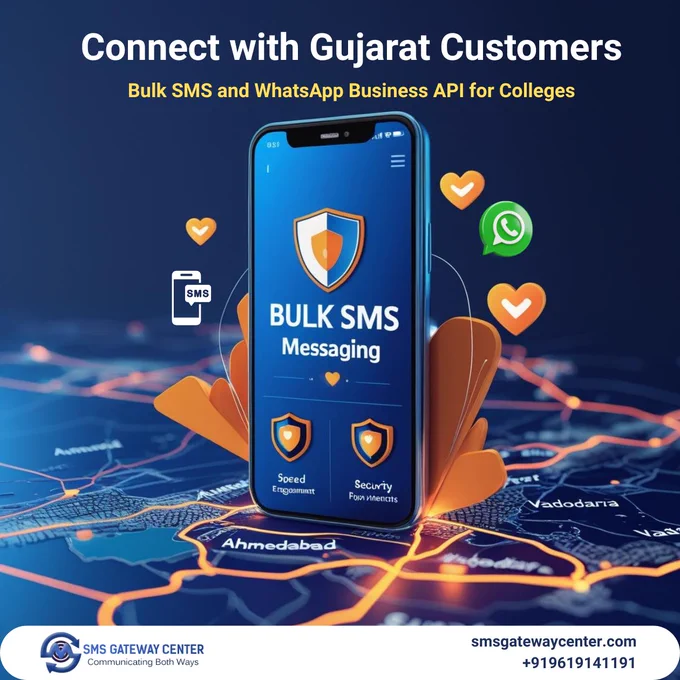 🚀 Reach every corner of Gujarat with lightning-fast Bulk SMS!