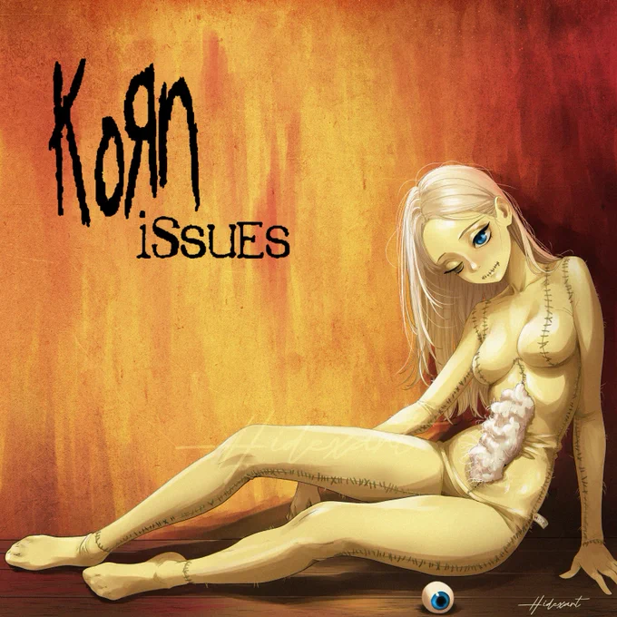 Hey there! Today I'm bringing you this reinterpretation of the cover from Korn's Issues album.