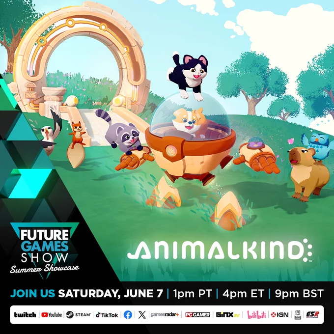 Promo image of Animalkind and Future Games Show on Saturday, June 7 at 1pm PT