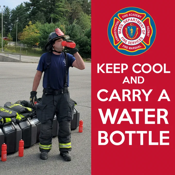 keep cool and carry a water bottle