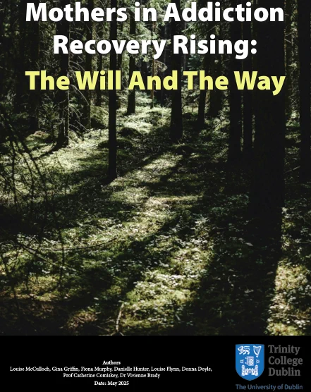 Cover of report - Mothers in addiction recovery rising