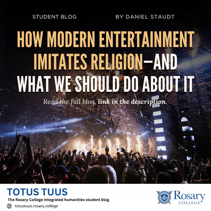 How Modern Entertainment Imitates Religion—And What We Should do About it
