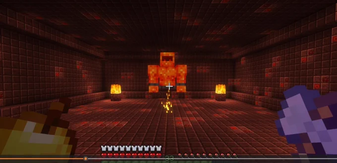 Minecraft Aether mod Sun Spirit Boss Fight!