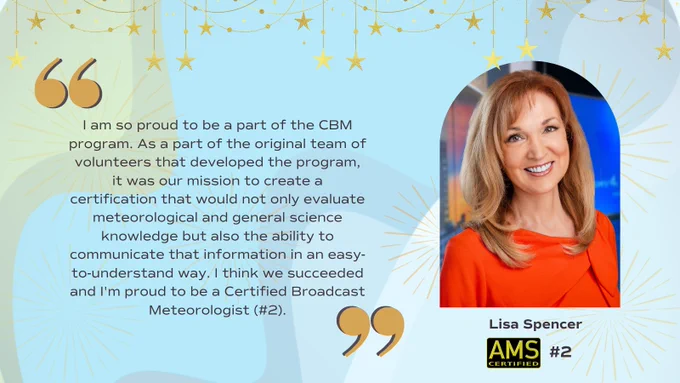 Graphic with a headshot and quote from Lisa Spencer, CBM #2.