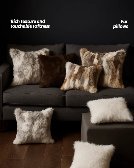 fur pillows for Fur Source