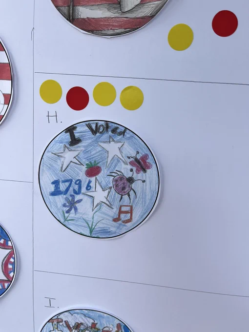 I Voted sticker