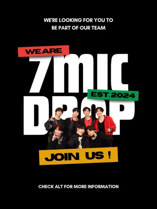 Qualifications :
1. Main account only
2. Active and can communicate well. 
3. Knows their muse well.
4. Can manage their time, not too busy. 

Position we need :
1. BTS Jin
2. BTS Suga
3. BTS J-Hope
4. BTS Jimin