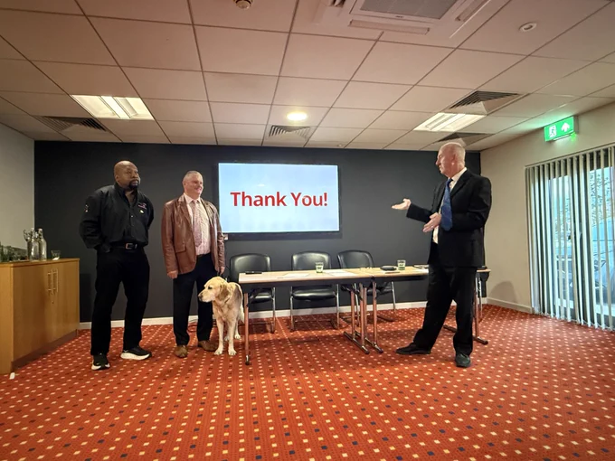Presentation from World Record holder Mike Newman BEM at St Helens Institute of Advanced Motorists AGM 