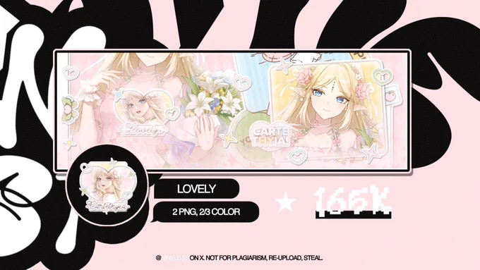 LOVELY. 165K
DP: 50%