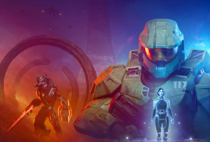 Full cover art of Halo: Edge of Dawn.