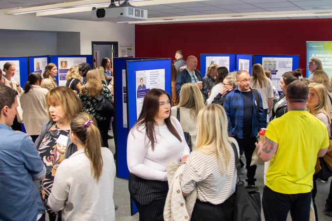 The poster room at The Scottish Learning Disabilities Nursing Network Conference 2025.