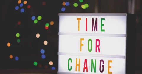 Time for change graphic