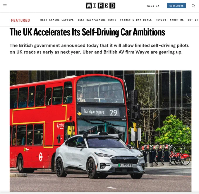 The UK Accelerates Its Self-Driving Car Ambitions