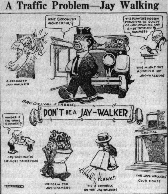 A Traffic Problem - Jay Walking poster