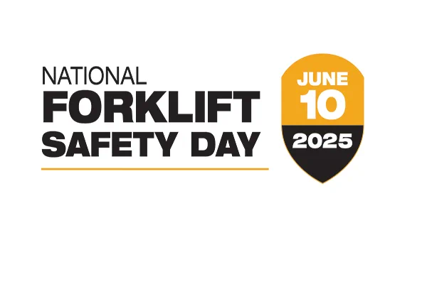 National Forklift Safety Day logo. June 10, 2025