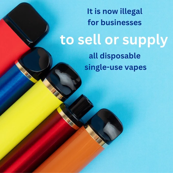 photo of single use vapes