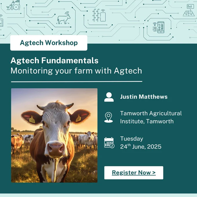Free Agtech training day in Tamworth, 24th June 2025