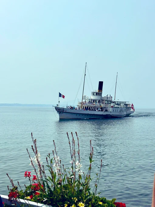 Ferry from Nyon, Switzerland to Yvoire, France