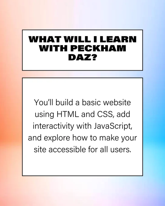 Gradient background with black text inside which text boxes.