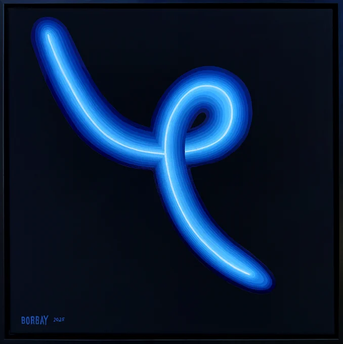 Borbay's abstract painting, Fragment One